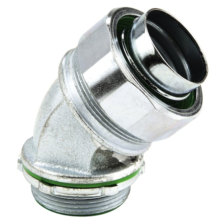 L.H. Dottie 4'' 45 Degree Insulated Steel Liquid Tight Connector